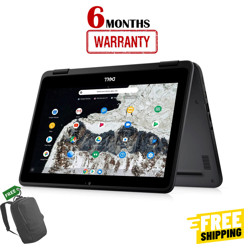 Dell Chromebook 3100 - 4/32 - Touch Screen 360 Convertible - Update 2029 - 1 Month Warranty