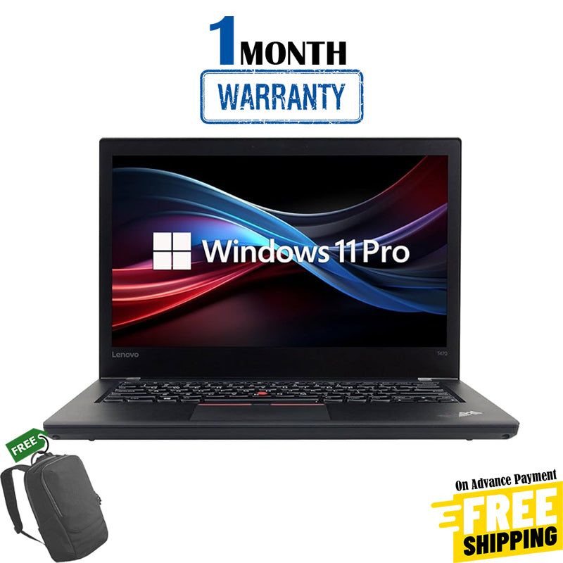 Lenovo ThinkPad T470 - Core i5 7th Gen - 8/256 - 1 Month Warranty